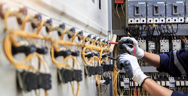 Professional Electrician technician working in Spring Mount, PA